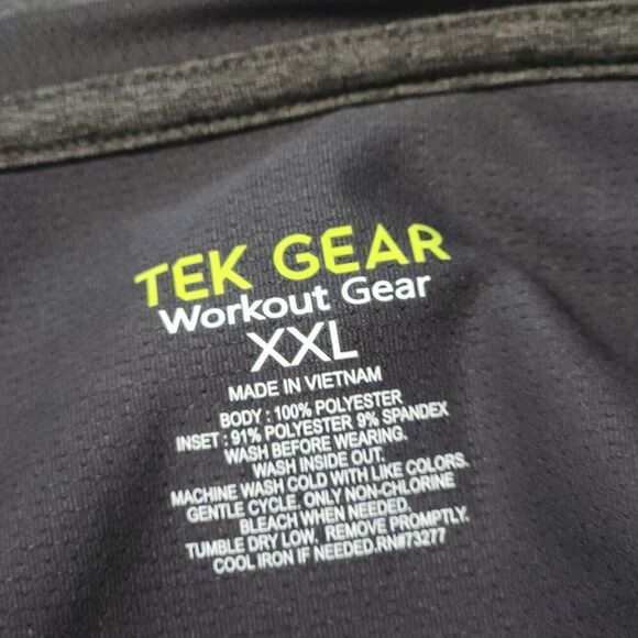 Tek Gear Activewear Top women Size XXL Color Charcoal Reflective Top Logo B2 - Picture 5 of 10